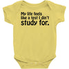 my life feels Baby Onesie