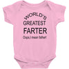worlds greatest farter Baby Bodysuit