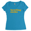 bowling sucks Women's Triblend Scoop T-shirt