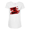 i love my family Maternity Scoop Neck T-shirt