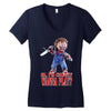 chucky funny quote ideal birthday present gift Women's V-Neck T-Shirt
