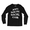 anti social social club White logo Long Sleeve Shirts