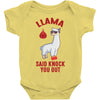 boxing llama Baby Bodysuit