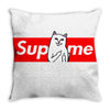 supreme cat Throw Pillow