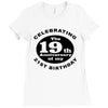 Funny 40th Birthday Ladies Fitted T-Shirt