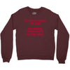 drink wine in ractangle Crewneck Sweatshirt