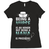 nurse nana Ladies Fitted T-Shirt