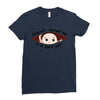 April Peeking Out Baby Boy Ladies Fitted T-Shirt