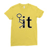 fk it funny college party Ladies Fitted T-Shirt