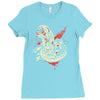 chest burstin' alien Ladies Fitted T-Shirt