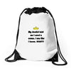 dentist crown Drawstring Bags