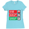 bat safety Ladies Fitted T-Shirt