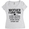 I Love You Mother Women's Triblend Scoop T-shirt