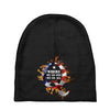 American Flag Q Fire Baby Beanies