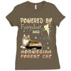 norwegian forest cat Ladies Fitted T-Shirt