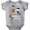 pinkman and the heisenbrain Baby Onesie