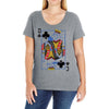 catdog playing card Ladies Curvy T-Shirt