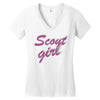scout girl Women's V-Neck T-Shirt