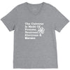The Universe Is Made Of Protons Neutrons Electrons Morons V-Neck Tee
