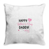 Happy Fathers Day Daddy! Baby Girl Any Name Customized Throw Pillow