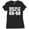 wake me up Ladies Fitted T-Shirt