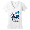 WTF! WİTH THE FAMILY Women's V-Neck T-Shirt