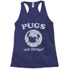 pugs not drugs Racerback Tank