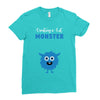 Creating a Lil Monster Baby Boy Ladies Fitted T-Shirt