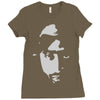airbrushed stencil Ladies Fitted T-Shirt