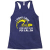 I Don't Care How Many Miles Per Gallon Racerback Tank