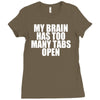 my brain has too many tabs open Ladies Fitted T-Shirt