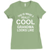 this is what a cool grandma looks like Ladies Fitted T-Shirt