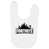 fortnite logo black Baby Bibs