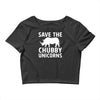 save the chubby unicorns Crop Top