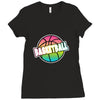 neon basketball Ladies Fitted T-Shirt