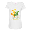 kaiju day Maternity Scoop Neck T-shirt