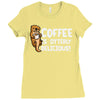 otter coffee Ladies Fitted T-Shirt