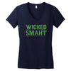 wicked smaht funny Women's V-Neck T-Shirt