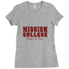 mission college maroon Ladies Fitted T-Shirt