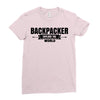 Backpacker Explore The World Ladies Fitted T-Shirt