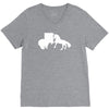 b&auml;r vs einhor  funny V-Neck Tee