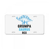 grumpa saurus rex License Plate