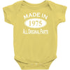 made in 1975 mens 40th birthday Baby Onesie