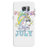 unicorns are born in july cute unicorn Samsung Galaxy S7