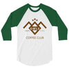 coffee club 3/4 Sleeve Shirt