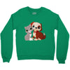 nice cat and dog Crewneck Sweatshirt