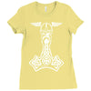 thorshammer mj&ouml;lnir odin wikinger germanen Ladies Fitted T-Shirt