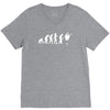 evolution of angus young V-Neck Tee