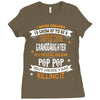 Super Cool Granddaughter Of A Freaking Awesome Pop Pop Ladies Fitted T-Shirt