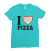 i Love Pizza Ladies Fitted T-Shirt